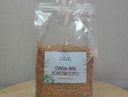 Семена льна белого (золотистого), 1 кг.