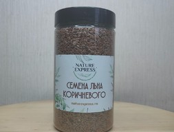 Семена льна коричневого, 500 гр., банка